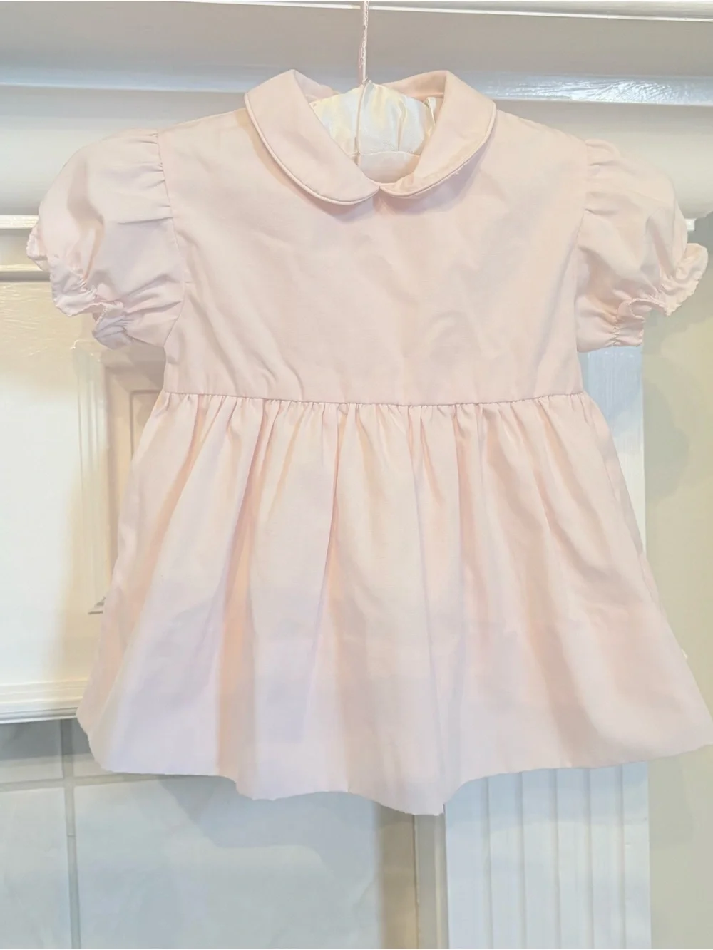 Petit Ami Pale Pink Peter Pan Collar Dress